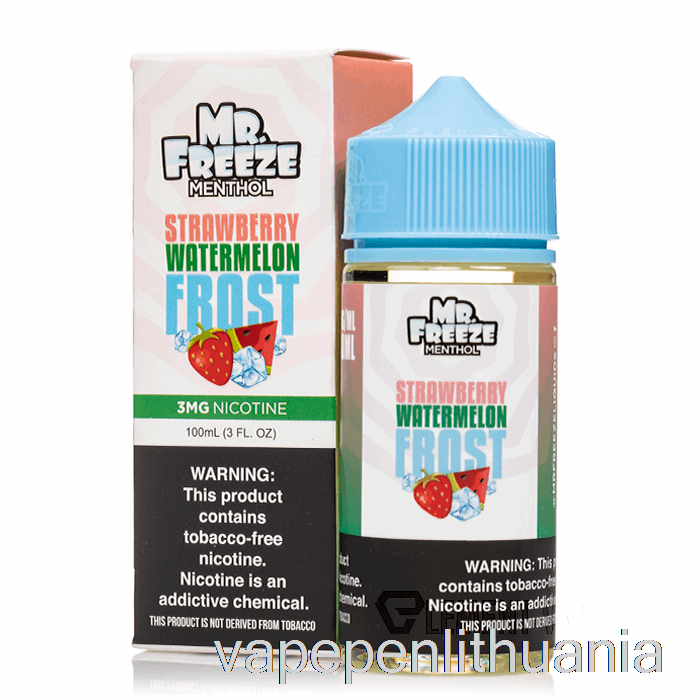 Braškinis Arbūzas Frost - Mr Freeze - 100ml 6mg Vape Skystis
